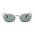 Prada Women Round Frame Soft Gold Sunglasses