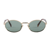 Prada Women Round Frame Soft Gold Sunglasses