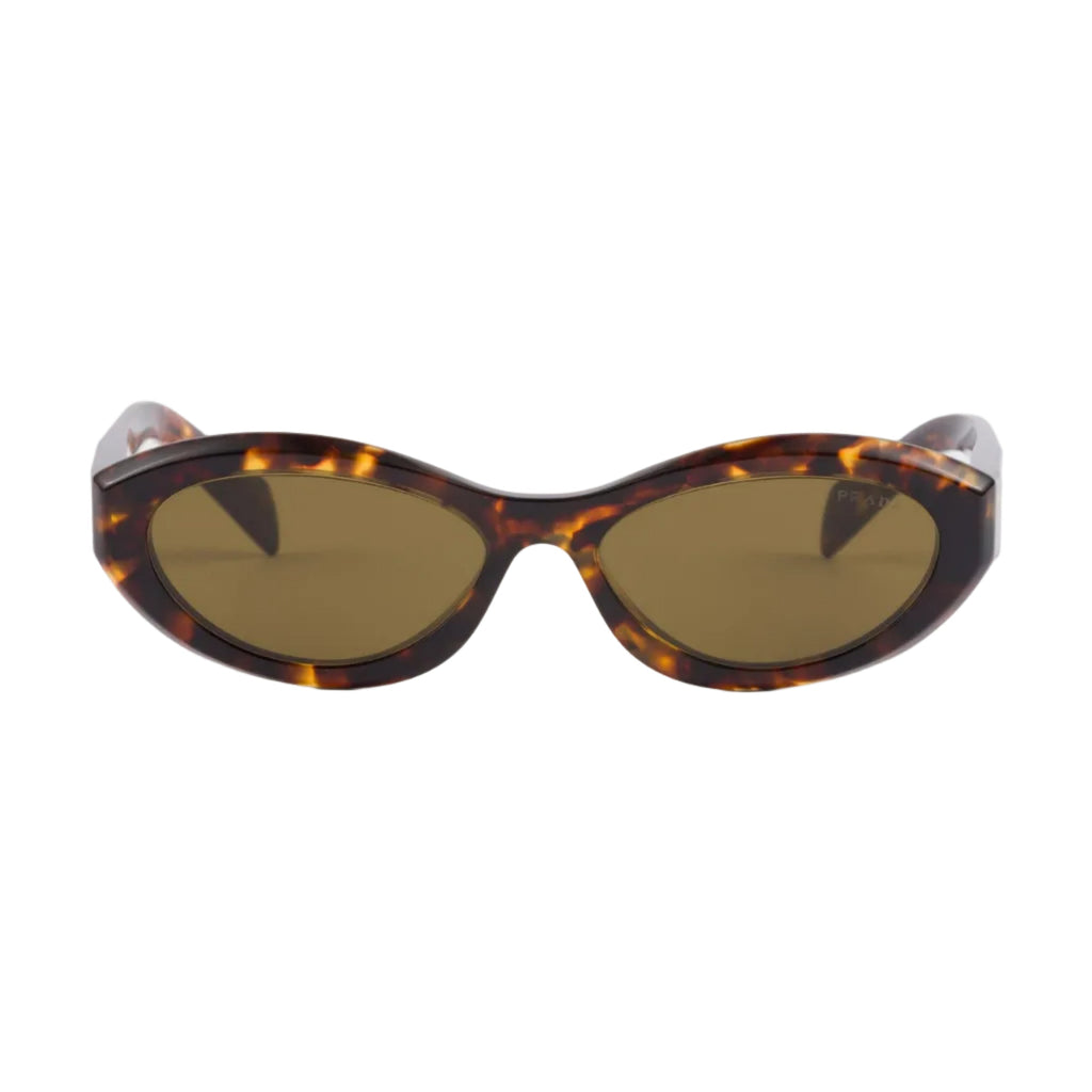 Prada Women Oval Frame Brown Sugar Sunglasses