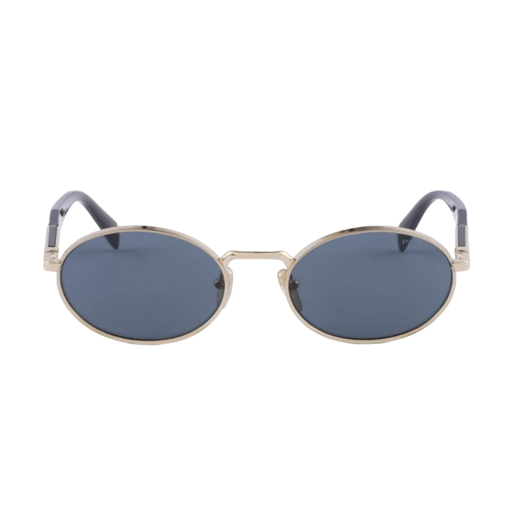 Prada Women Round Frame Honey Gold Sunglasses