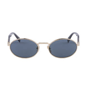 Prada Women Round Frame Honey Gold Sunglasses