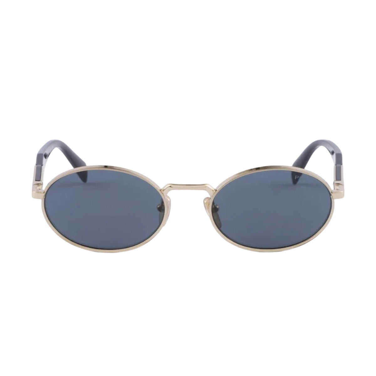 Prada Women Round Frame Honey Gold Sunglasses