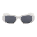 Prada Women Geometric Frame White Sunglasses