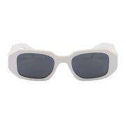 Prada Women Geometric Frame White Sunglasses