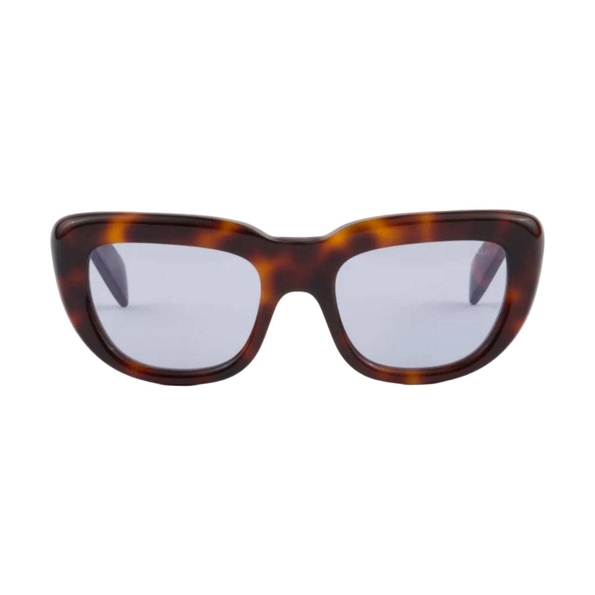Prada Women Rectangular Frame Mocha Brown Sunglasses
