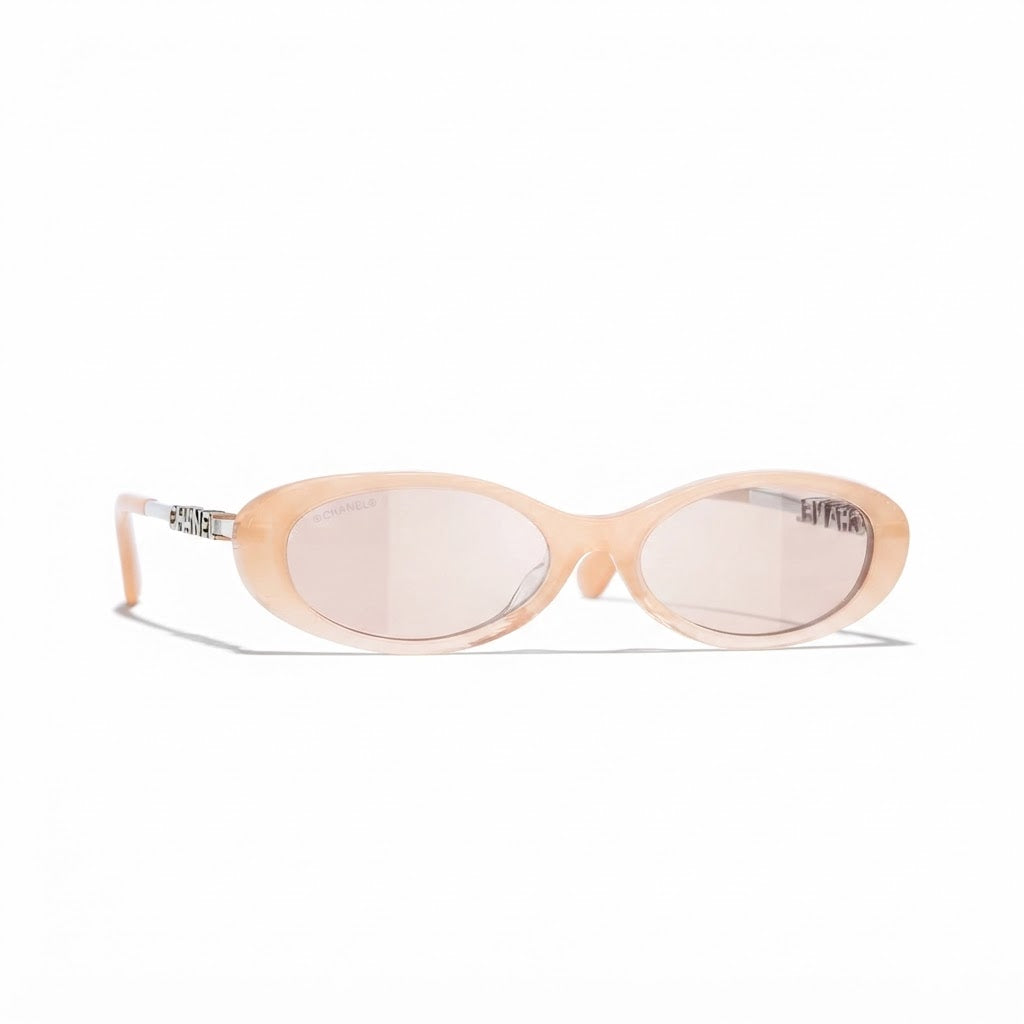 Chanel Women Oval Beige Sunglasses CH5565