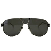 Balenciaga BB2267 Unisex Silver / Black Sunglasses