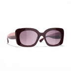 Chanel Women Square Red Sunglasses