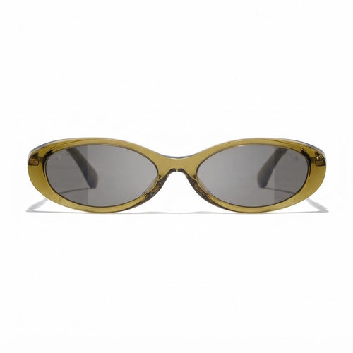  Chanel Women Oval Olive Sunglasses CH5565