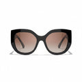 Chanel Women Butterfly Black Sunglasses