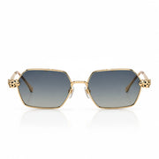 Cartier Panthère de C Women Hexagonal Blue-Yellow Gradient Sunglasses