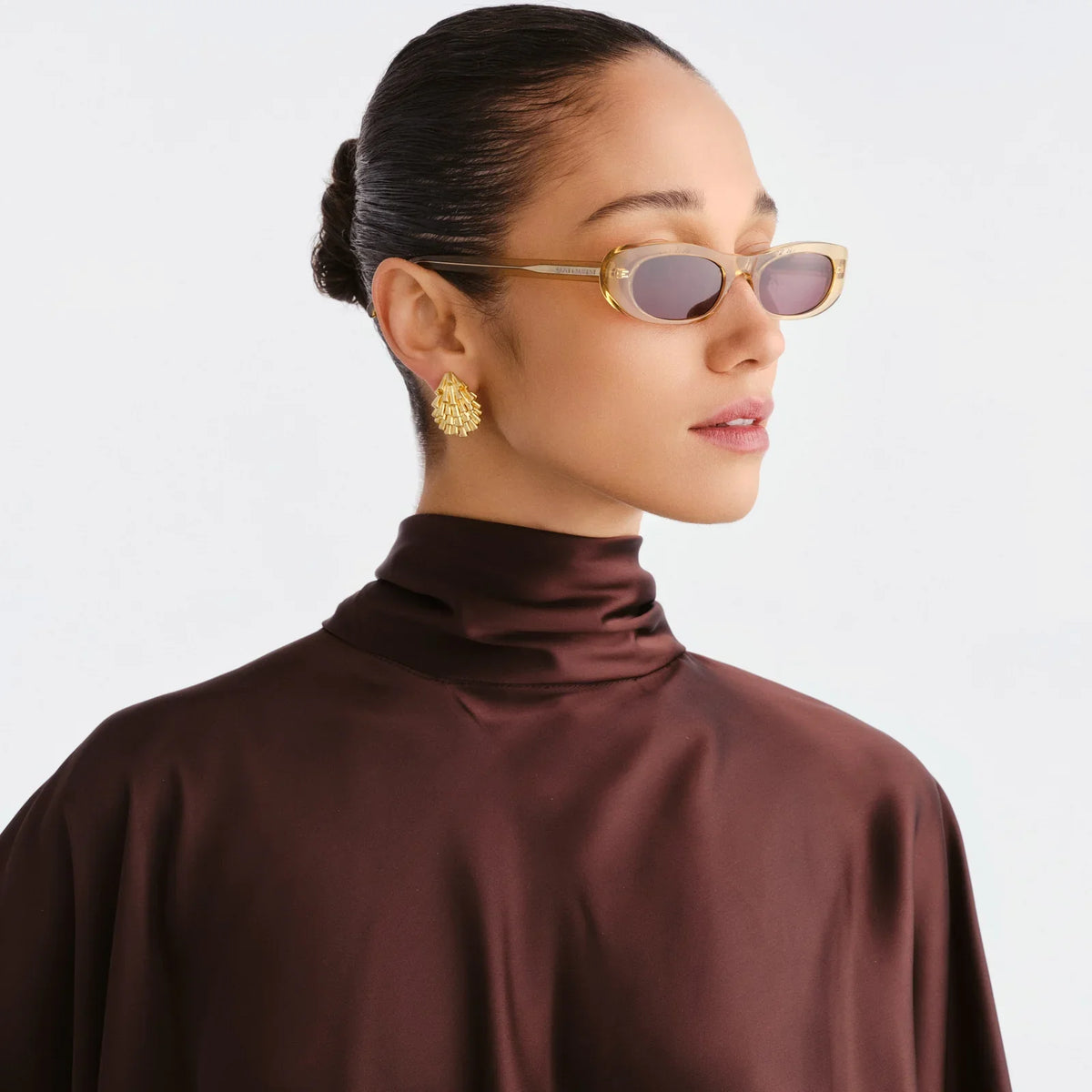 Saint Laurent Women SL 557 Shade Yellow Sunglasses