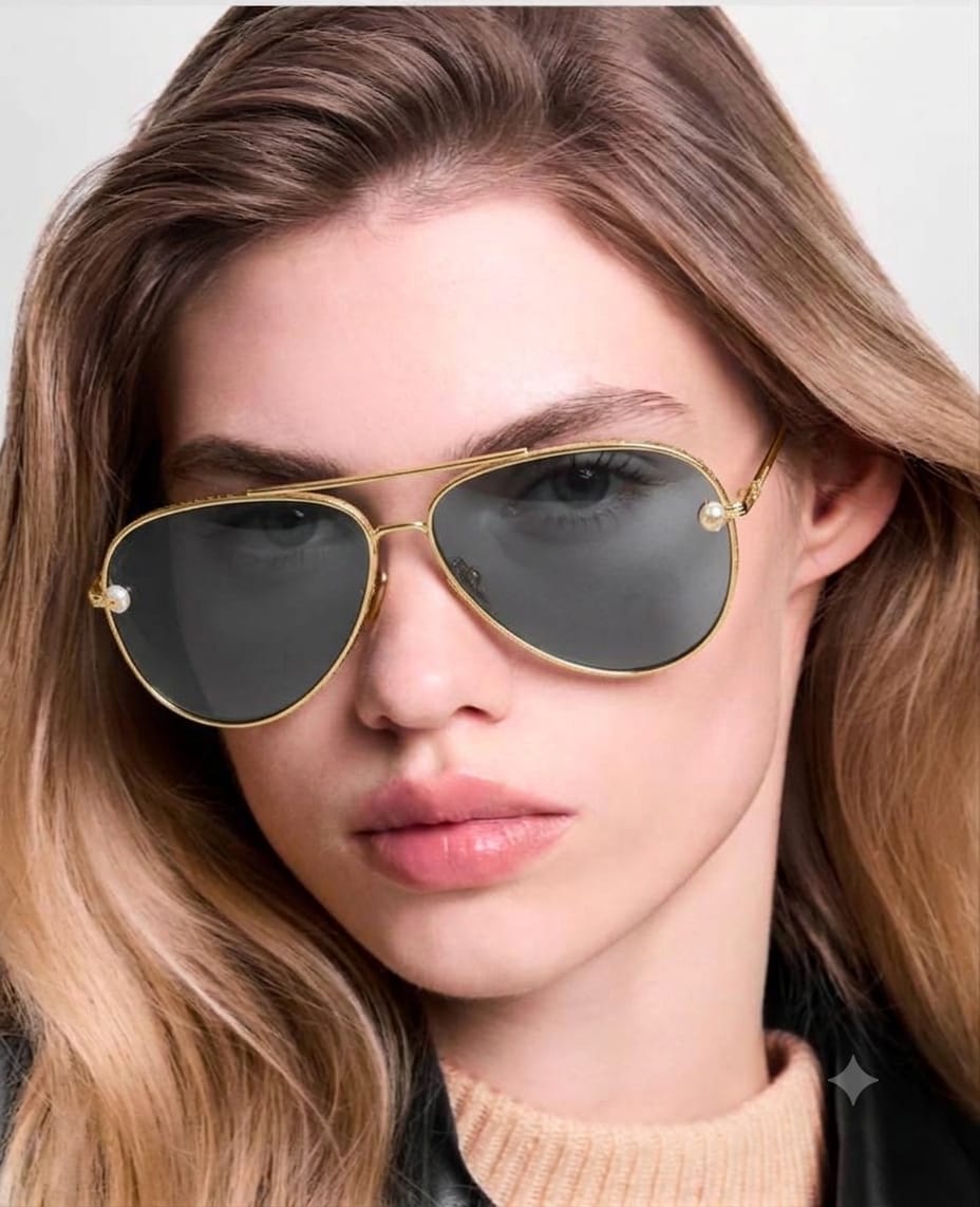 Louis Vuitton Women Pearl Twirl Pilot Sunglasses