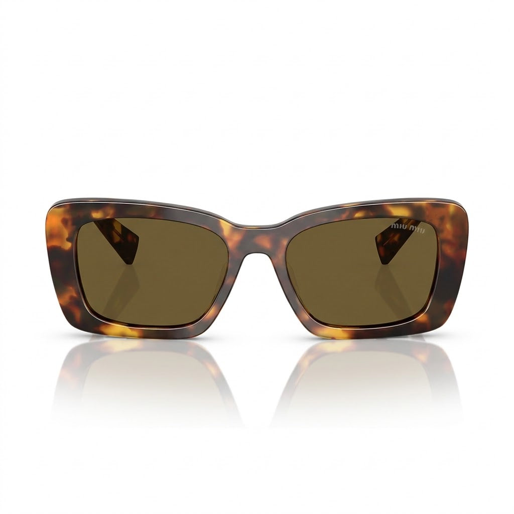 Miu Miu Women Glimpse Honey Havana / Dark Brown Sunglasses