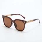 Chanel Women Classic Square  Brown Sunglasses