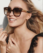 Chanel Women Classic Square Brown Sunglasses