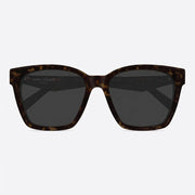 Saint Laurent Women SL M171/F 002 57 Havana Square Sunglasses
