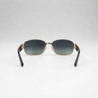 Chanel Women Oval Frame Black Sunglasses