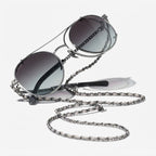 Chanel Pilot Calfskin Grey Gradient Sunglasses