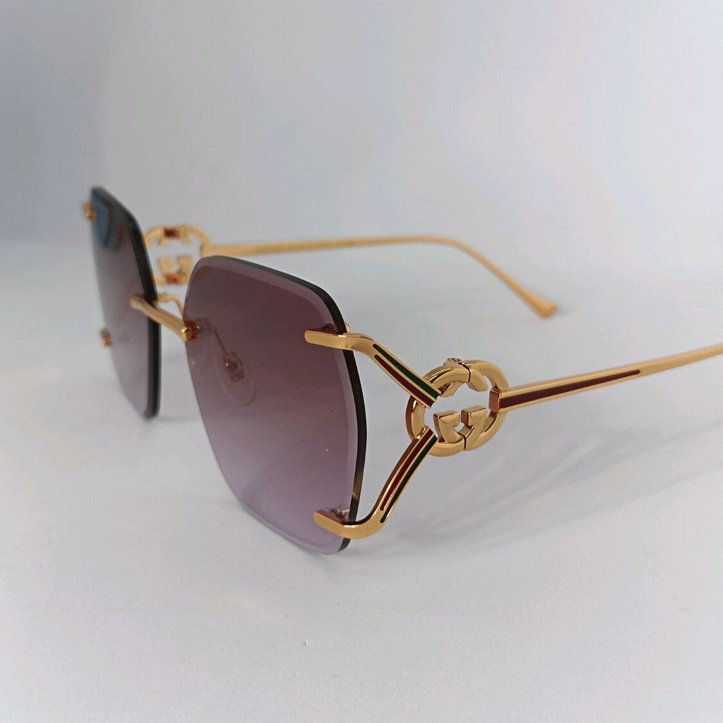 Gucci Women 1980s Pink Sunglasses