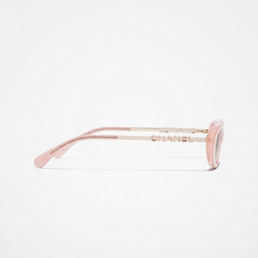 Chanel Women Oval Pink Sunglasses CH5565