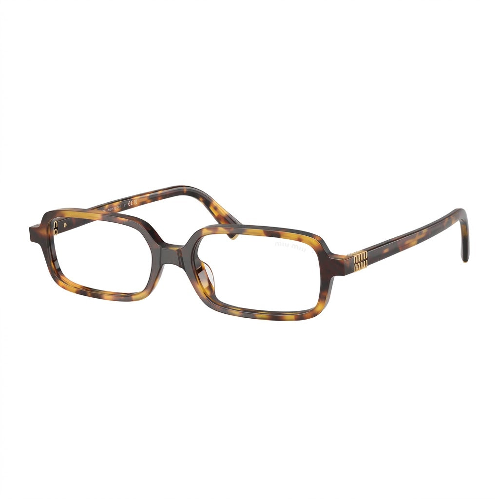 Miu Miu Regard MU 11ZS Women Rectangular Blue-ray Transparent / Tortoiseshell Sunglasses
