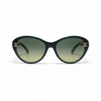 Chanel Women Green Gold Chain Sunglasses