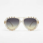 Chanel Women CH9207 Aviator White Frame Sunglasses