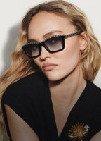 Chanel Women Rectangular Grey Sunglasses