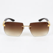Maybach The Artist Sun I Men / Unisex 24K Gold Titanium / Light Bronze Gradient Sunglasses