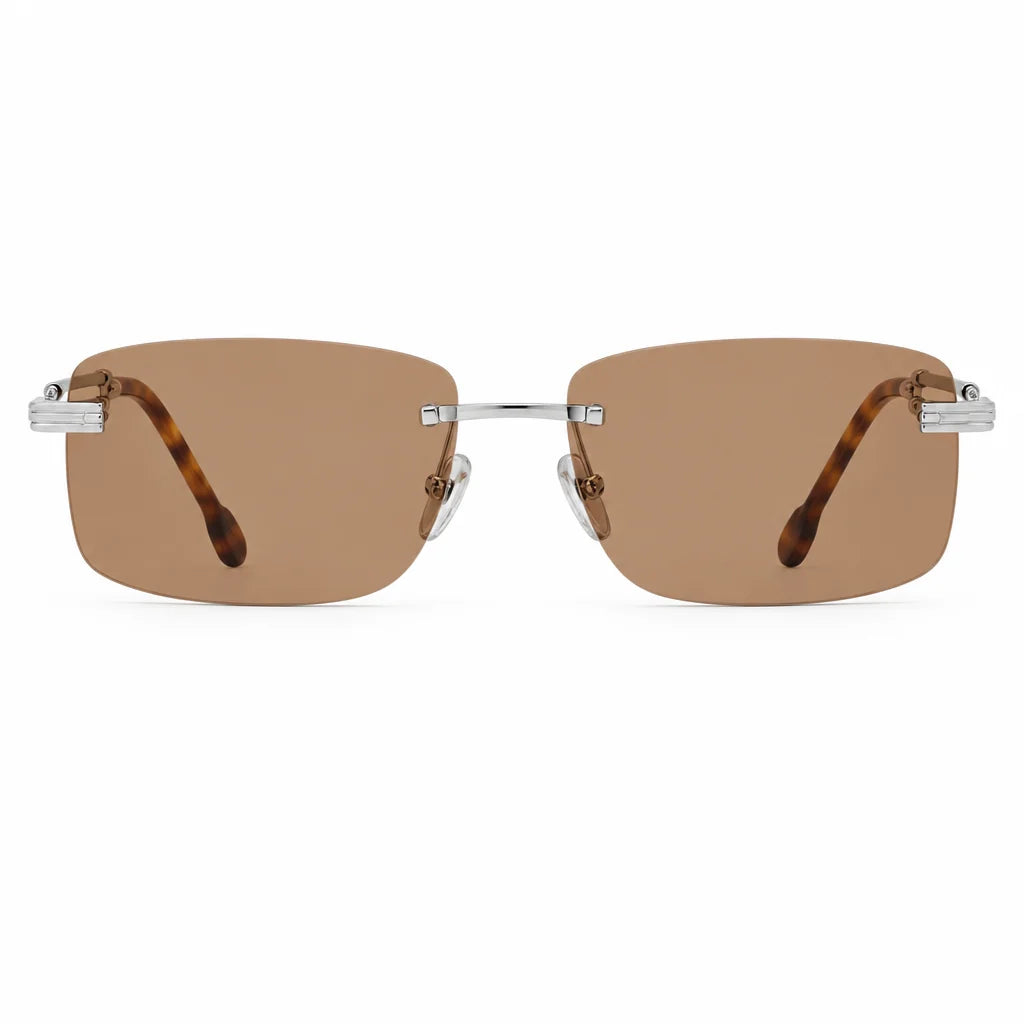 FRED Force 10 Unisex Geometric Palladium/Nude Sunglasses