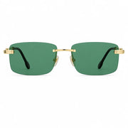 FRED Force 10 Unisex Geometric Gold/Green Sunglasses