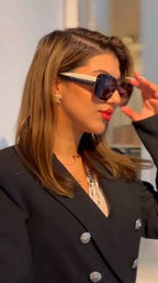 Chanel Women Square Black Gradient Sunglasses
