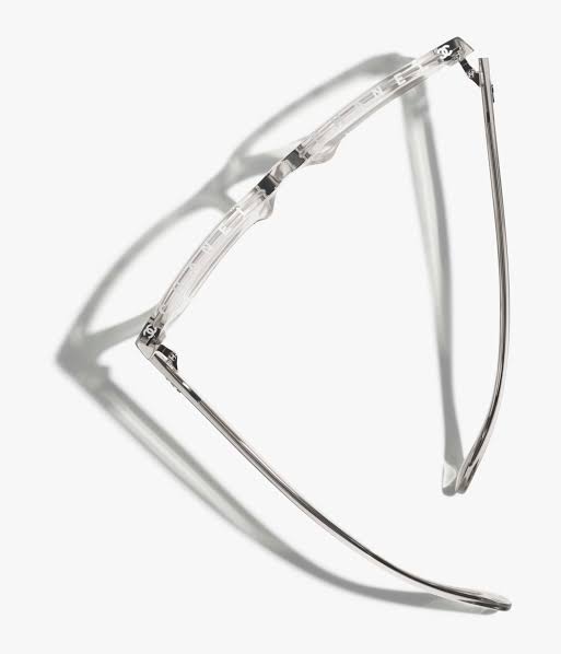 Chanel Women Rectangular Transparent Eyeglasses