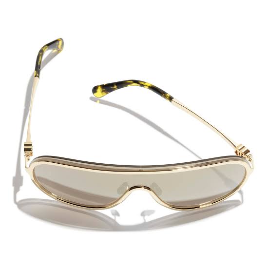 Chanel Women Shield Brown Sunglasses