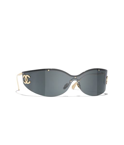 Chanel Women Shield Grey Sunglasses