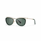 Chanel Women Cat-Eye Green Sunglasses