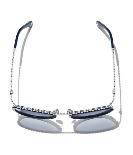 Chanel Women Cat-Eye Blue Sunglasses