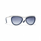 Chanel Women Cat-Eye Blue Sunglasses