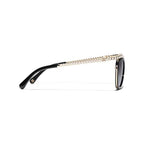 Chanel Women Cat-Eye Black Sunglasses