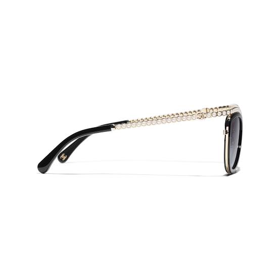 Chanel Women Cat-Eye Black Sunglasses
