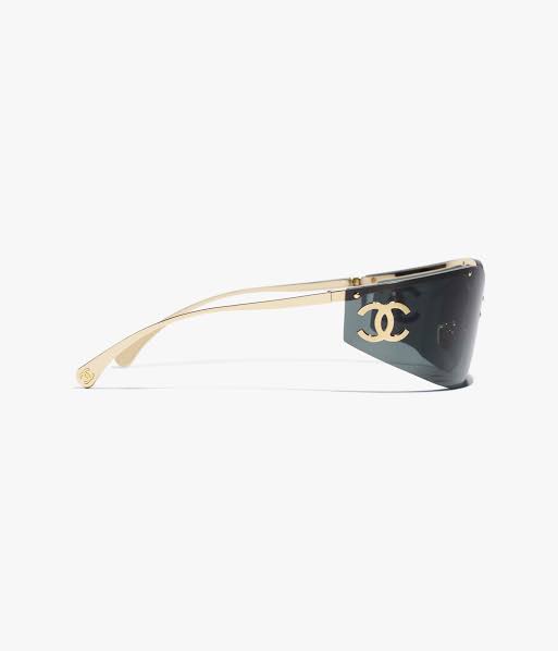 Chanel Women Shield Grey Sunglasses