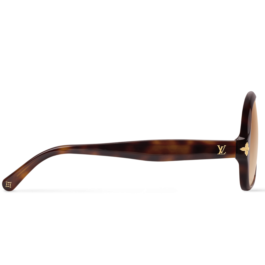 Louis Vuitton Women Pilot Frame Oak Brown Sunglasses