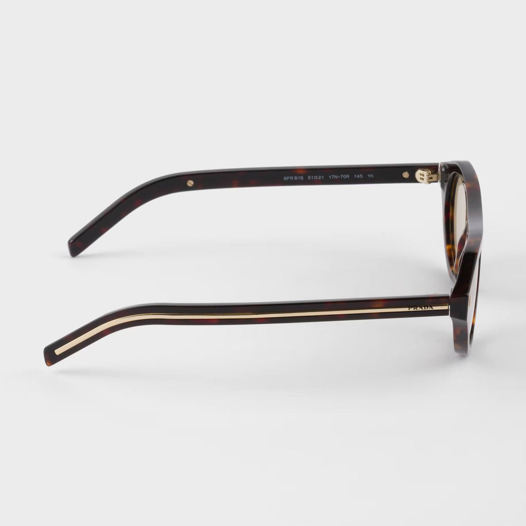 Prada Women Cat-Eye Frame Brown Tortoiseshell Sunglasses