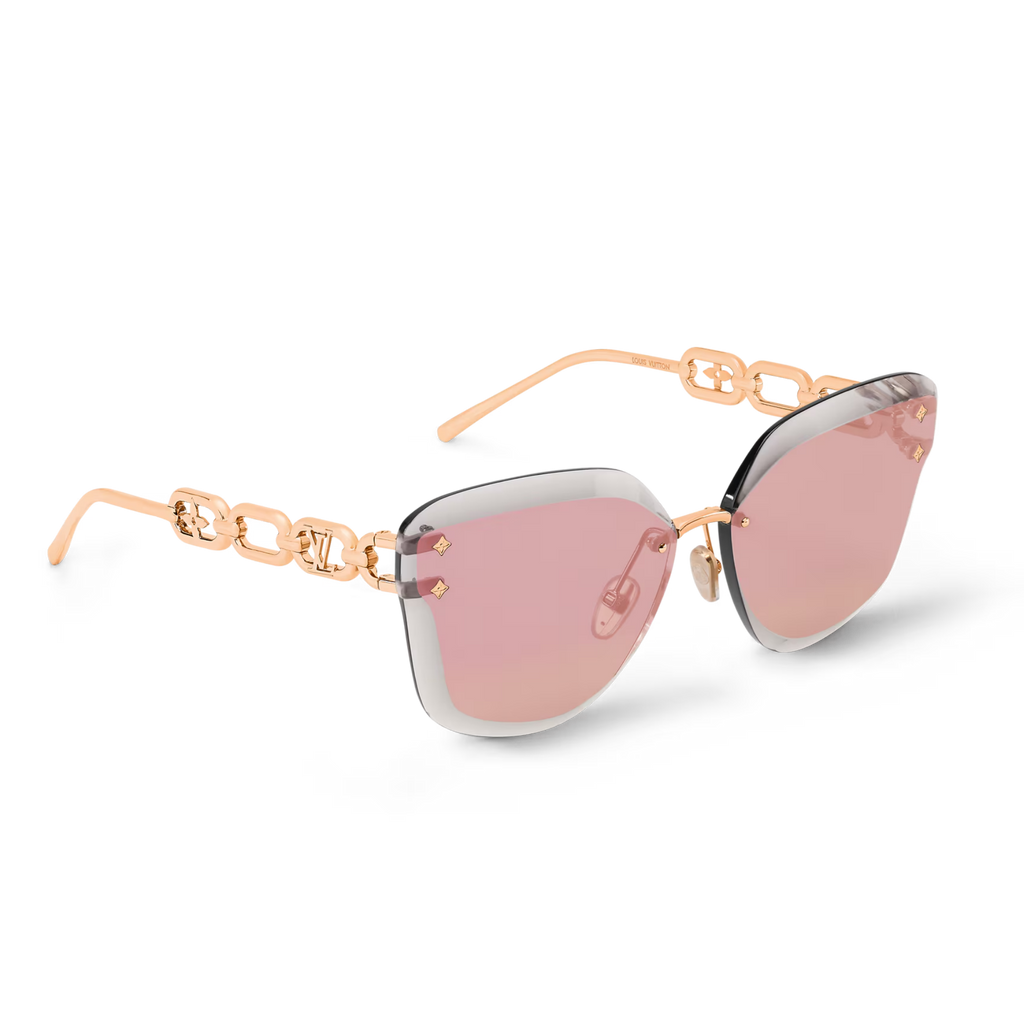 Louis Vuitton Women Cat Eye Frame Rose Gold Sunglasses
