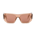 Prada Women Geometric Frame Brown Sunglasses