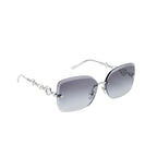 Louis Vuitton Women Square Frame Silver Sunglasses