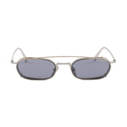 Prada Unisex Rectangular Frame Pale Gold Sunglasses