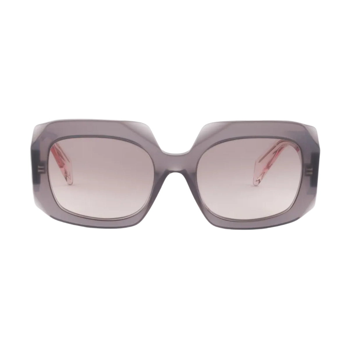 Prada Women Geometric Frame Grey Sunglasses