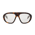 Prada Women Pilot Frame Sepia Brown Sunglasses